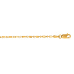 Load image into Gallery viewer, BEAD150 - 14K Gold 1.3mm Diamond Cut Bar and Bead Chain
