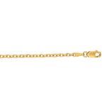 Load image into Gallery viewer, CAB060 - 14K Gold 2.3mm Diamond Cut Cable Chain
