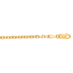 Load image into Gallery viewer, CAB080 - 14K Gold 3.1mm Diamond Cut Cable Chain
