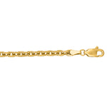 Load image into Gallery viewer, CAB100 - 14K Gold 3.7mm Diamond Cut Cable Chain
