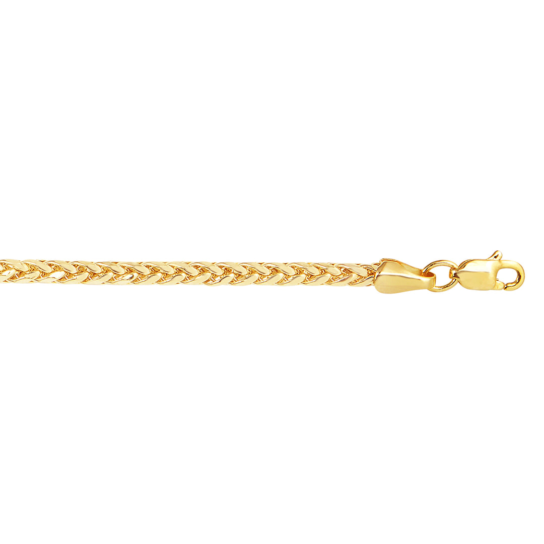 DFR068 - 14K Gold 2.7mm Diamond Cut Lite Round Wheat Chain