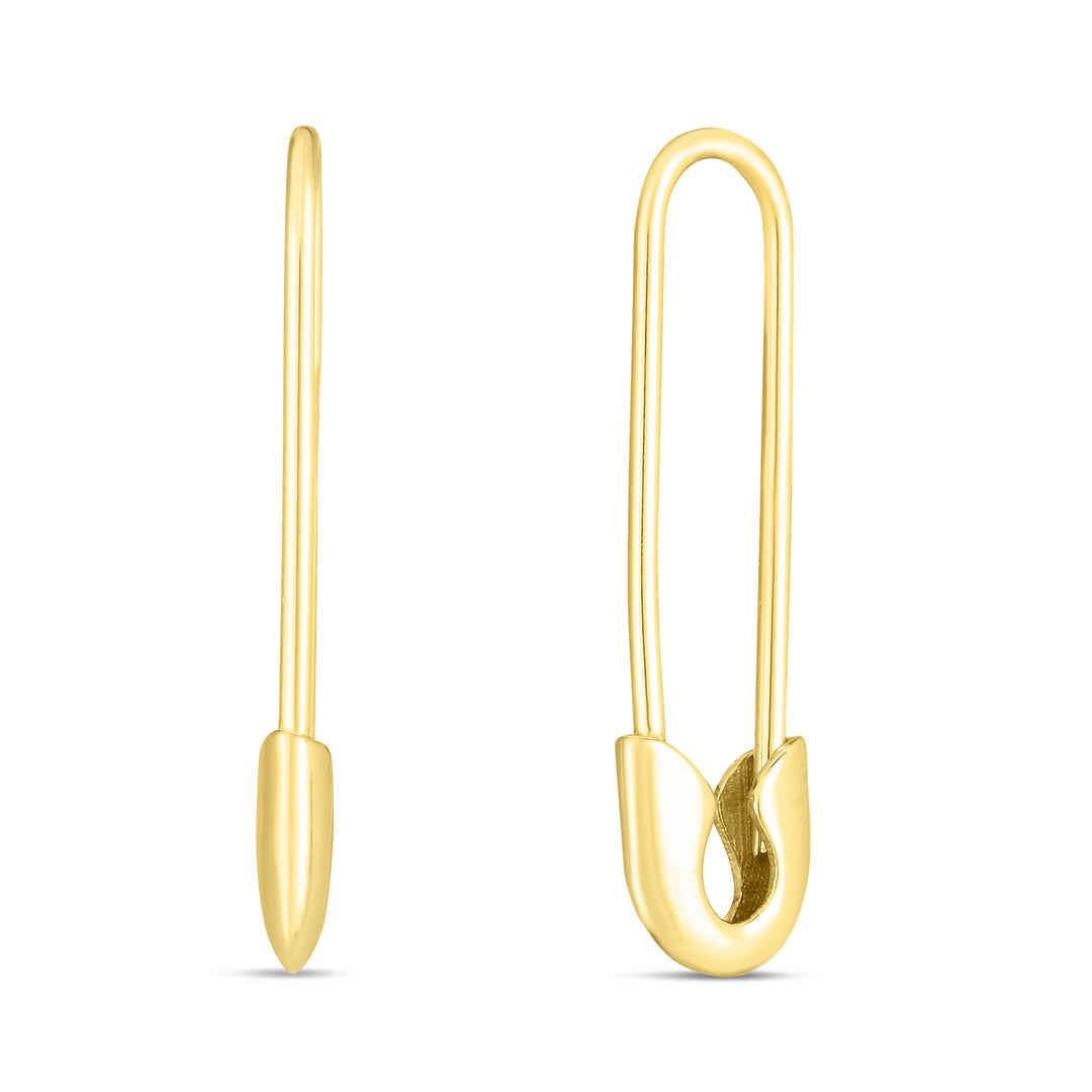 ER13217 - 14K Safety Pin Earring