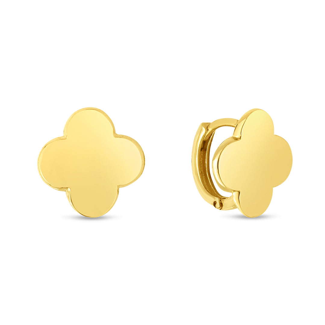 ER13805 - 14K Gold Clover Earrings