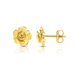 Load image into Gallery viewer, ER6856 - 14K Gold Rose Stud Earring
