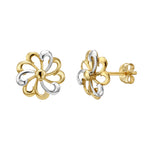 Load image into Gallery viewer, ER8158 - 14K Gold Flower Stud Earring
