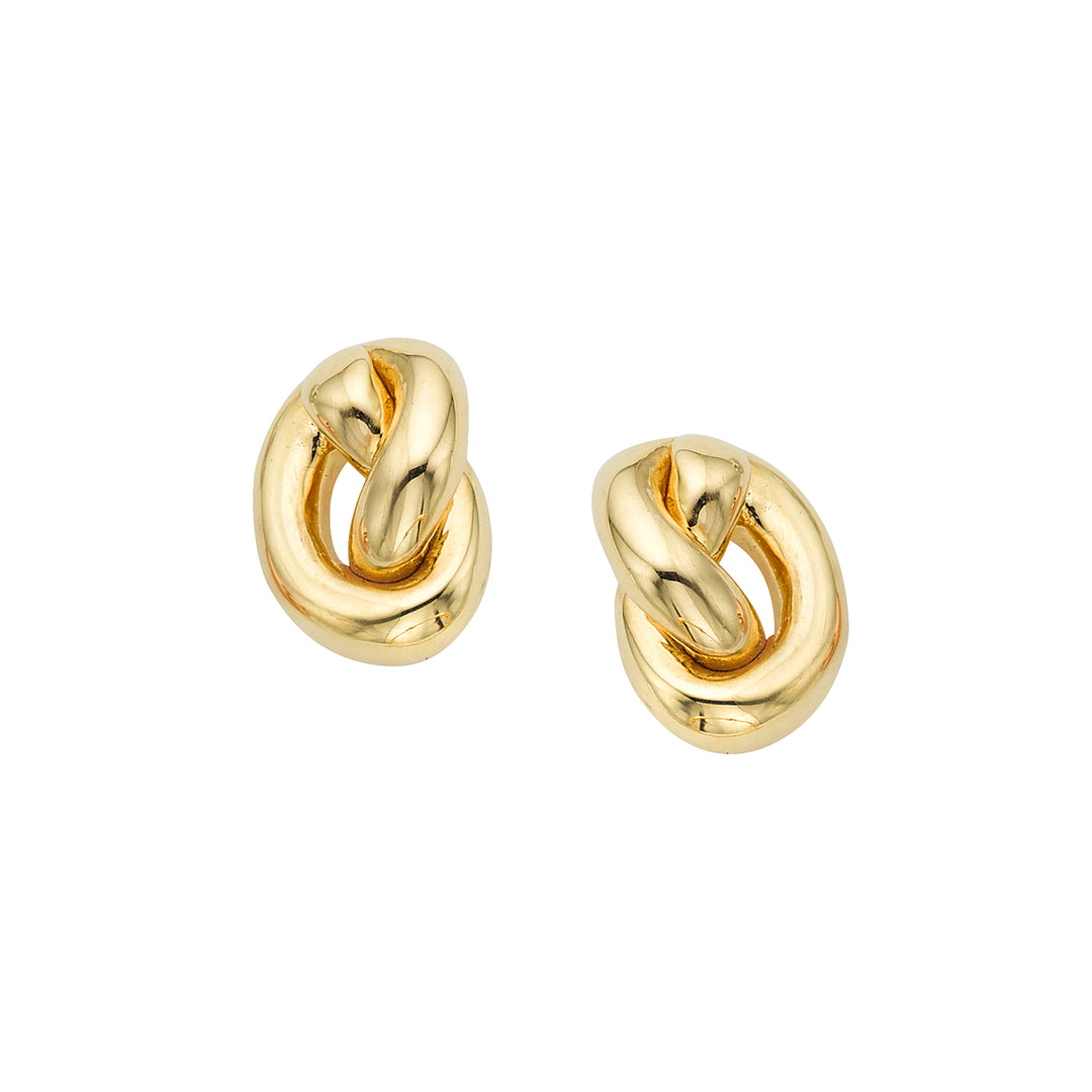 ER8513 - 14K Puffed Amore Love Knot Studs