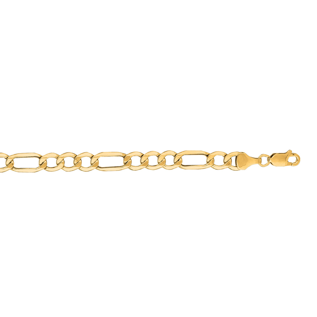 LFIG140 - 14K Gold 6.6mm Lite Figaro Chain