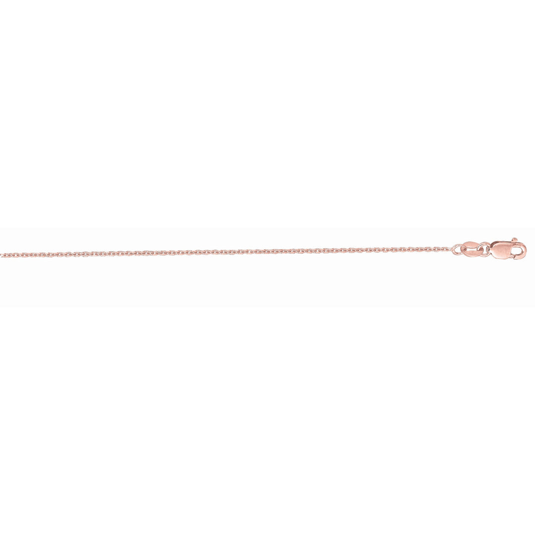 PKCAB035 - 14K Gold 1.3mm Diamond Cut Cable Chain