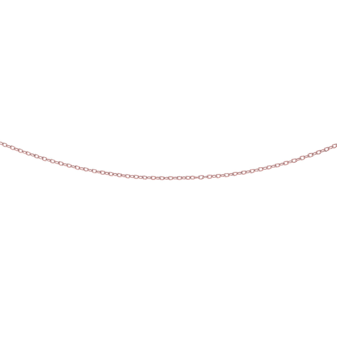 PLK156 - 14K Gold 2.5mm Textured Cable Chain