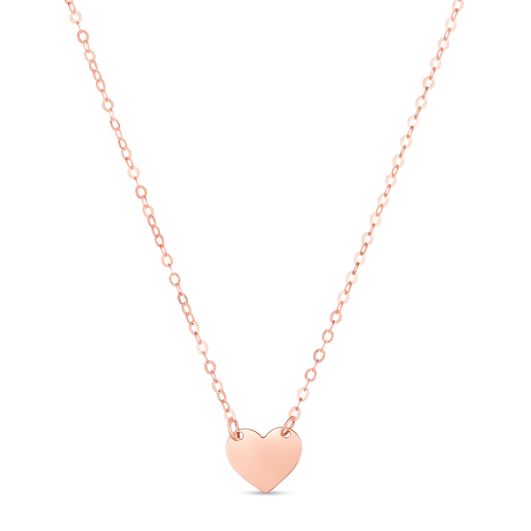 PRC13629 - 14K Pink Mini Heart Pendant