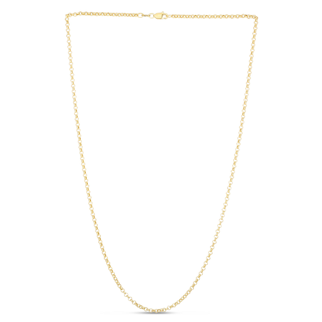 R100 - 14K Gold 2.5mm Lite Rolo Chain