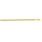 Load image into Gallery viewer, RBX140 - 14K Gold 2.5mm Lite Round Box Chain
