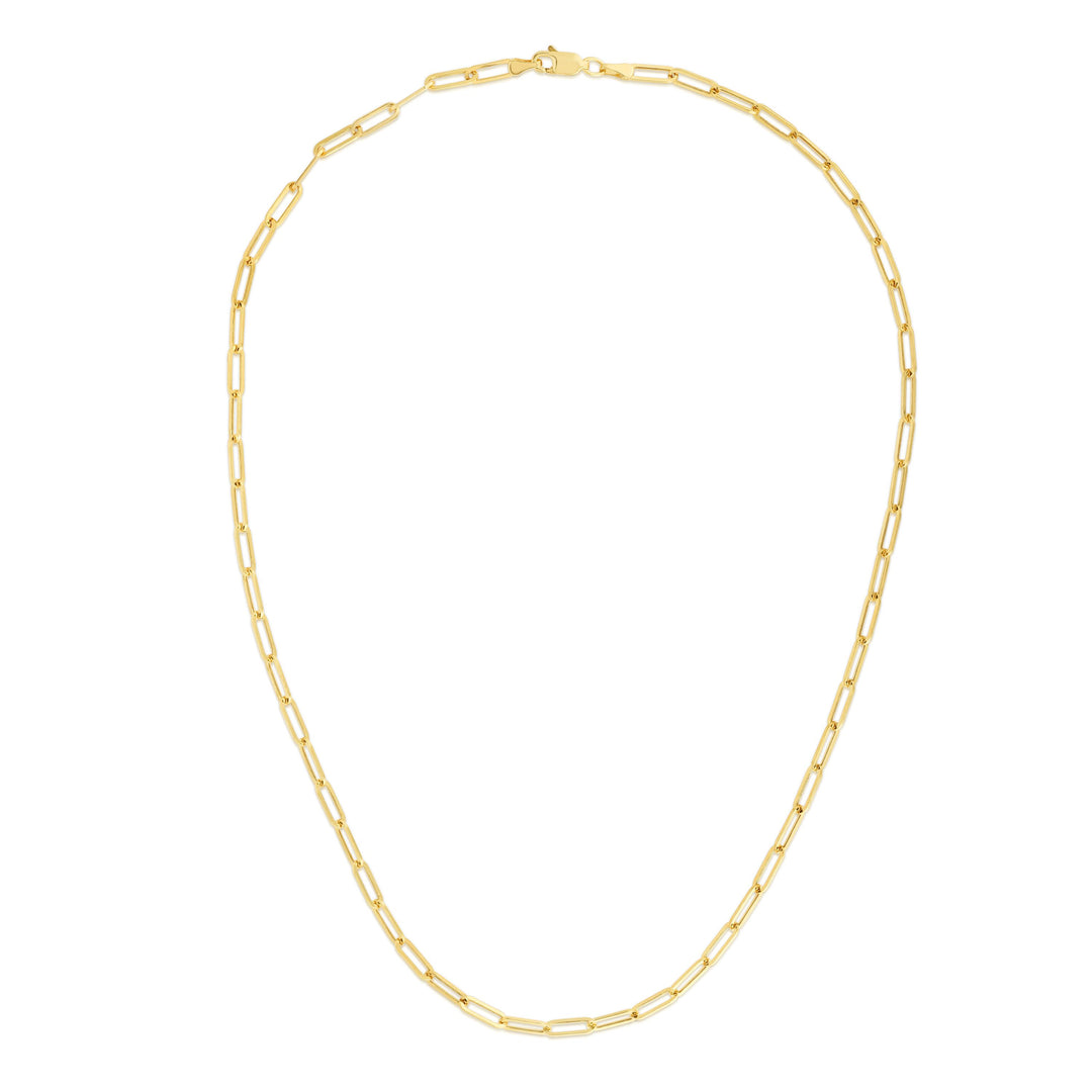 RC11301 - 14K Gold 3.2mm Paperclip Chain