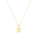 Load image into Gallery viewer, RC13643 - 14K Lock Necklace
