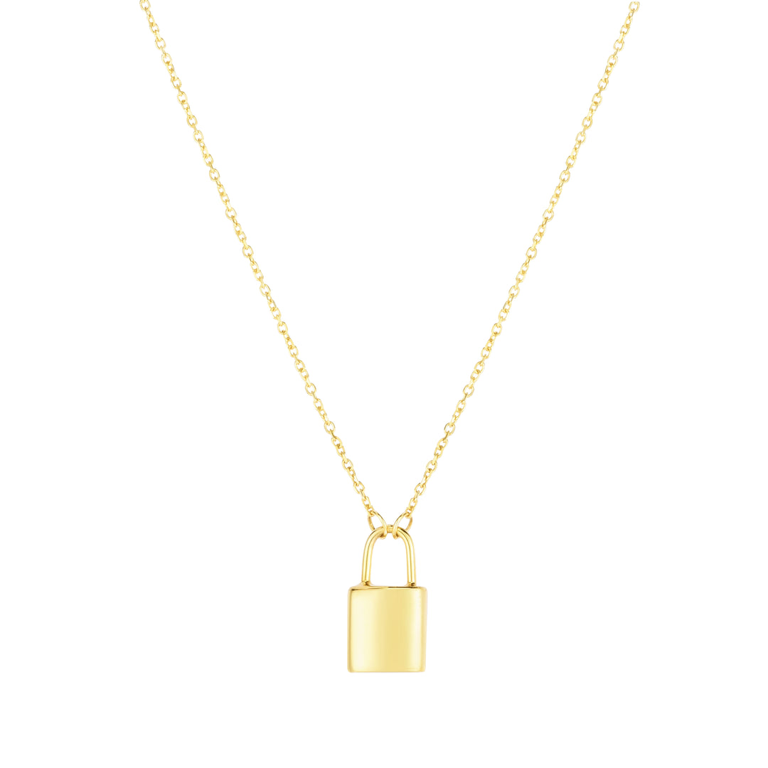 RC13643 - 14K Lock Necklace