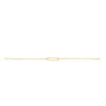 Load image into Gallery viewer, 14K Paperclip Straight Open Bar Bracelet
