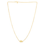 Load image into Gallery viewer, RC5591 - 14K Gold Polished Puffed Love Knot Necklace
