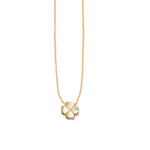 Load image into Gallery viewer, RC7055 - 14K Gold .005ct Diamond Clover Necklace
