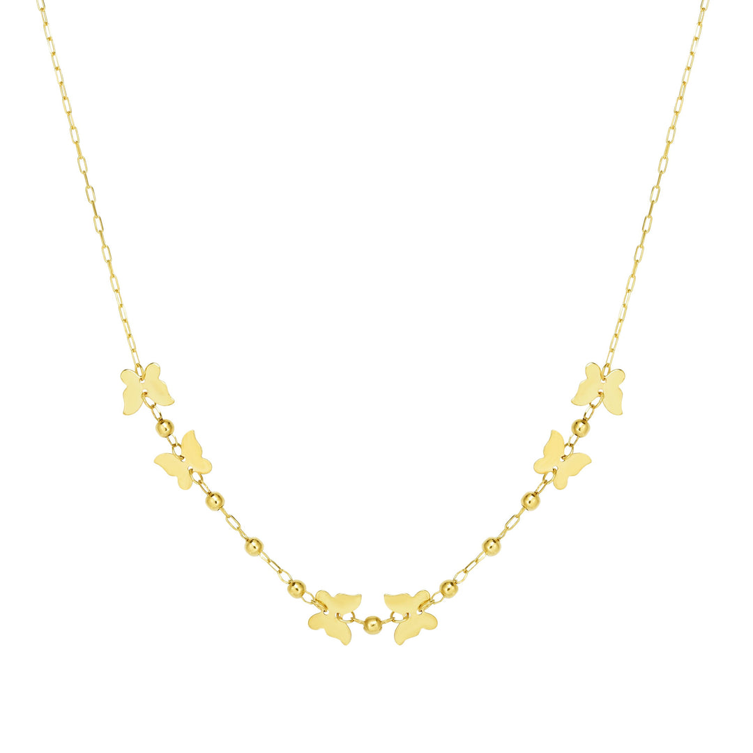 RC8299 - 14K Gold Butterfly Necklace