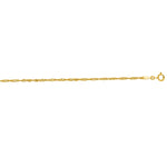 Load image into Gallery viewer, SING030 - 14K Gold 1.8mm Singapore Chain
