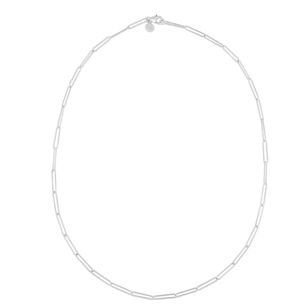WRC13388 - 14K Lungo Paperclip Chain Necklace