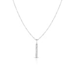 Load image into Gallery viewer, WSET2566 - 14K Gold .06ct Diamond Bar Necklace
